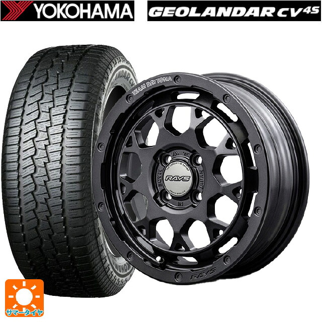 ミツビシ デリカミニ(4WD車)(B3系)用 165/60R15 77H ヨコハマ ジオランダー CV G058 正規品 レイズ チームデイトナ M9+ スペックm AOJ 新品サマータイヤホイール 4本セット