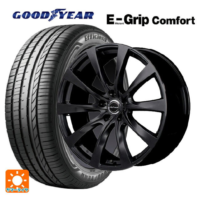 レクサス LBX(10系)用 245/40R20 99W XL グッドイヤー エフィシェントグリップ コンフォート エムアイディー レフィナーダ モーション2 ブラックエディション(数量限定仕様） # セミグロスブラック 新品サマータイヤホイール 4本セット 137,150円