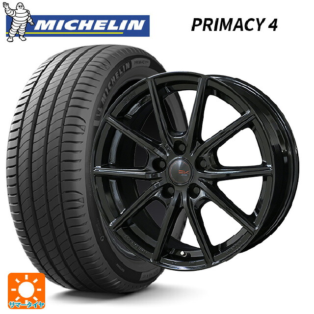 185/60R15 88H XL ミシュラン 正規品 プライマシー4 共豊 ザインEK ソリッドブラック 15-5.5J 国産車用 サマータイヤホイール4本セット
