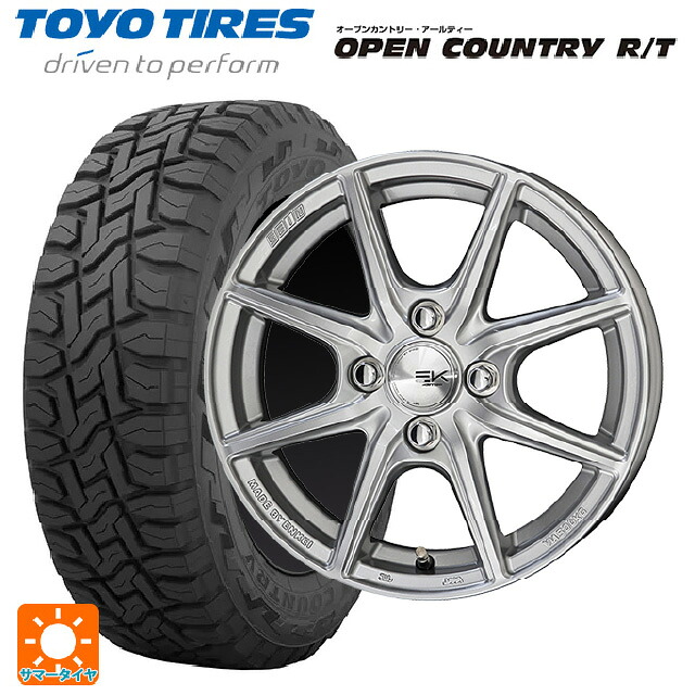 215/70R16 100Q トーヨー オープンカントリー RT ブラックレター 共豊 ザインEK シャインシルバー 16-6.5J 国産車用 サマータイヤホイール4本セット