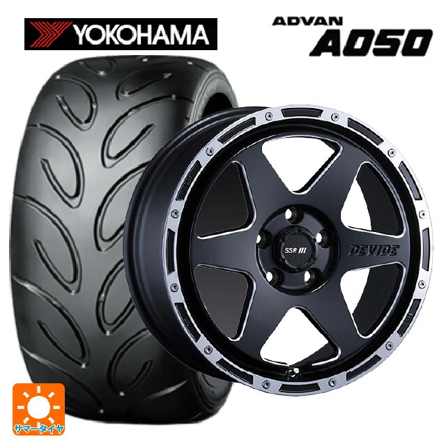 225/45R17 91V ヨコハマ アドバン A050 正規品 タナベ SSR ディバイド TR-6 フラットブラックポリッシュ 17-7J 国産車用 サマータイヤホイール4本セット