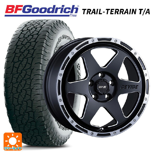 ミツオカ バディ()用 245/65R17 111T XL BFグッドリッチ トレイルテレーン T/A ホワイトレター 正規品 タナベ SSR ディバイド TR-6 フラットブラックポリッシュ 新品サマータイヤホイール 4本セット