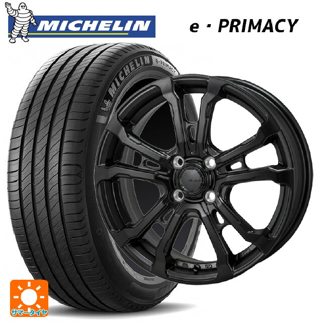 185/60R16 86H ミシュラン Eプライマシー 正規品 ジャパン三陽 ハイブロック ヴィラス サテンブラック 16-6J 国産車用 サマータイヤホイール4本セット｜タイヤホイール専門店コニシタイヤ