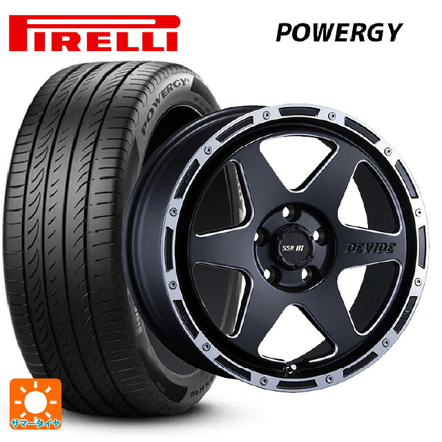 トヨタ アルファード(30系)用 215/65R16 98H ピレリ パワジー 正規品 タナベ SSR ディバイド TR-6 フラットブラックポリッシュ 新品サマータイヤホイール 4本セット