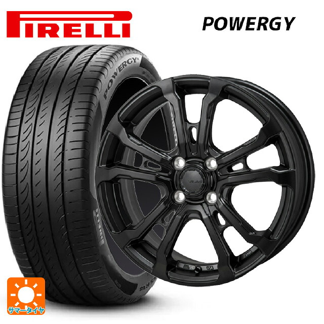 トヨタ ライズ（ガソリン車）(A200/A210)用 195/65R16 92V ピレリ パワジー 正規品 ジャパン三陽 ハイブロック ヴィラス サテンブラック 新品サマータイヤホイール 4本セット