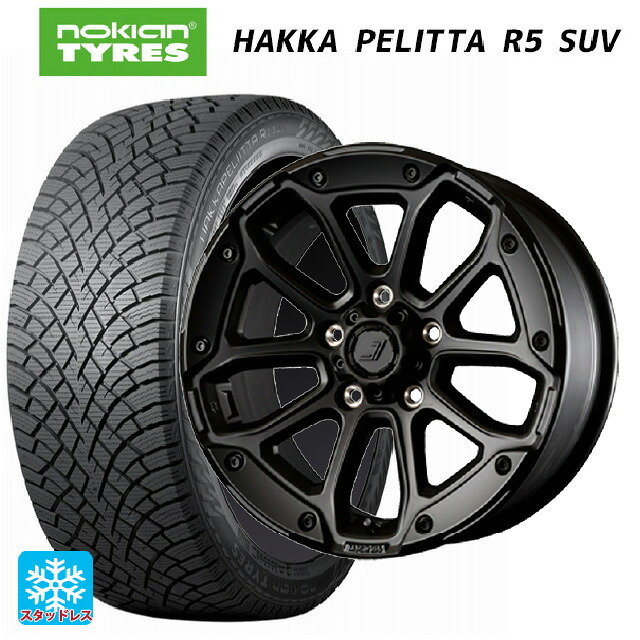 トヨタ アルファード(30系)用 225/60R17 103R XL ノキアン ハッカペリッタR5 SUV ジェップセン MJCR216 ステルスブラック 新品スタッドレスタイヤホイール 4本セット｜タイヤホイール専門店コニシタイヤ