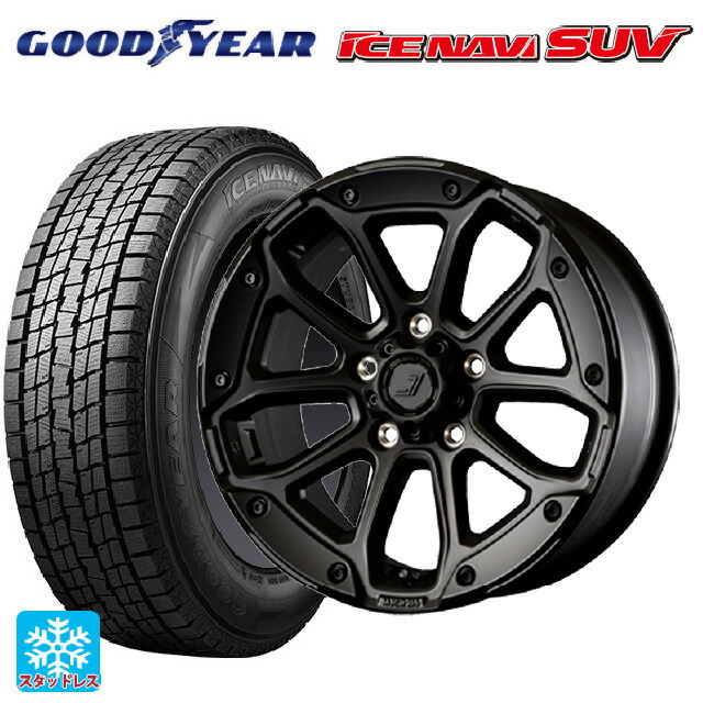 ミツオカ バディ()用 225/70R16 103Q グッドイヤー アイスナビ SUV ジェップセン MJCR216 ステルスブラック 新品スタッドレスタイヤホイール 4本セット