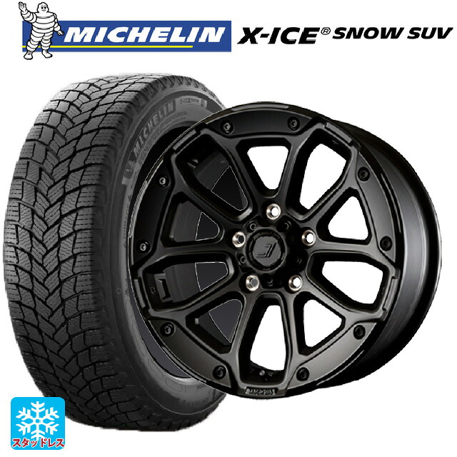 トヨタ ハリアー(80系)用 2024年製 225/65R17 106T XL ミシュラン 正規品 エックスアイス スノー SUV ジェップセン MJCR216 ステルスブラック 新品スタッドレスタイヤホイール 4本セット
