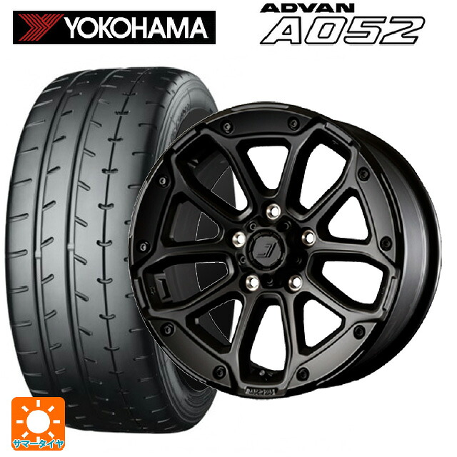 205/45R17 88W XL ヨコハマ アドバン A052 正規品 ジェップセン MJCR216 ステルスブラック 17-8J 国産車用 サマータイヤホイール4本セット