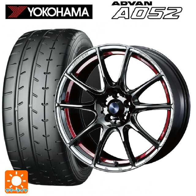 トヨタ GRカローラ(4BA-GZEA14H)用 265/35R18 97Y XL ヨコハマ アドバン A052 正規品 ウェッズ ウェッズスポーツ SA25R RLC 新品サマータイヤホイール 4本セット