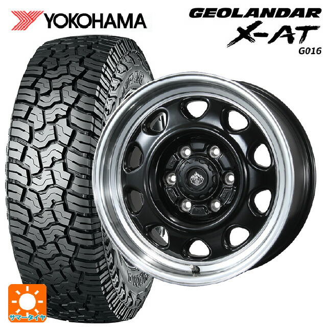 トヨタ ランドクルーザー300(300系)用 265/70R18 116T ヨコハマ ジオランダー X-AT G016 ブラックレター 正規品 # トピー ランドフット SWZ # グロスブラックリムポリッシュ 新品サマータイヤホイール 4本セット|タイヤホイール専門店コニシタイヤ