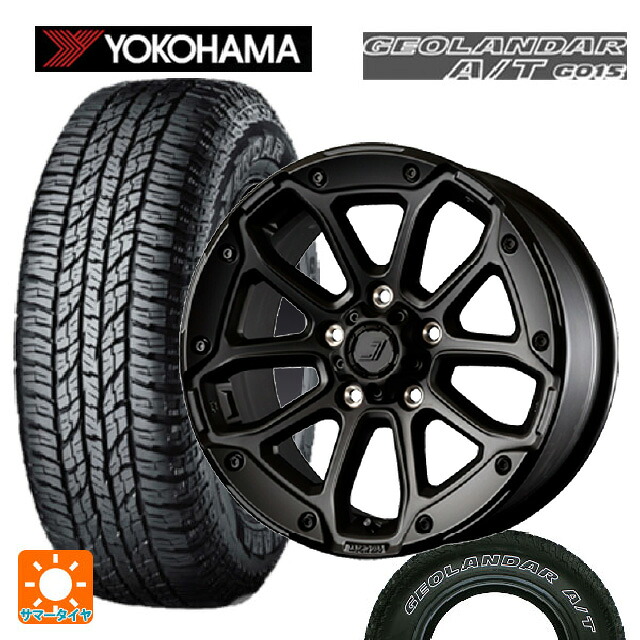 ジープ ラングラー(ＪＬ系)用 285/70R17 117T ヨコハマ ジオランダー A/T G015 ホワイトレター 正規品 ジェップセン MJCR216 ステルスブラック 新品サマータイヤホイール 5本セット 179,795円
