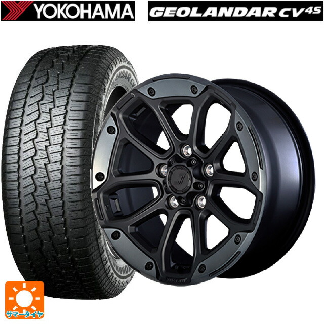 トヨタ RAV4(50系)用 245/65R17 107H ヨコハマ ジオランダー CV G058 正規品 ジェップセン MJCR216 フラットブラック/TMC 新品サマータイヤホイール 4本セット