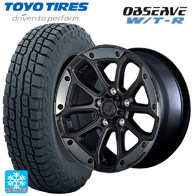 ジープ ラングラー(ＪＬ系)用 265/70R17 112/109Q トーヨー オブザーブ W/T-R # ジェップセン MJCR216 フラットブラック/TMC 新品スタッドレスタイヤホイール 5本セット