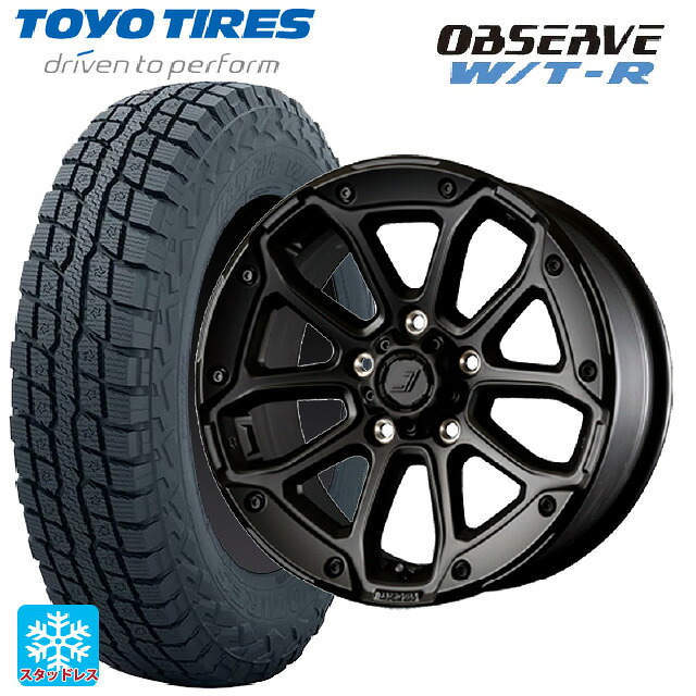 ジープ ラングラー(JL系)用 265/70R17 112/109Q トーヨー オブザーブ W/T-R # ジェップセン MJCR216 ステルスブラック 新品スタッドレスタイヤホイール 4本セット|タイヤホイール専門店コニシタイヤ