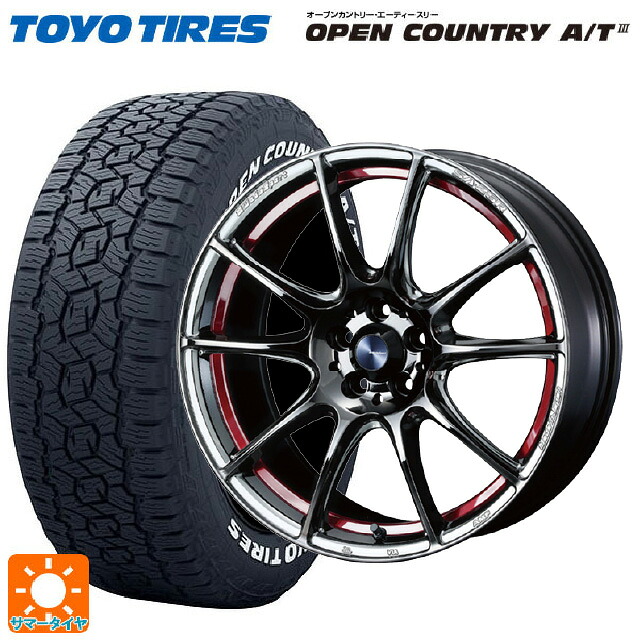 マツダ CX-80(KL5/KL3系)用 235/60R18 103H トーヨー オープンカントリー AT3 ホワイトレター ウェッズ ウェッズスポーツ SA25R RLC 新品サマータイヤホイール 4本セット