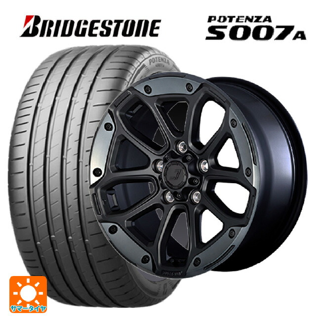 205/45R17 88Y XL ブリヂストン ポテンザ S007A 正規品 ジェップセン MJCR216 フラットブラック/TMC 17-8J 国産車用 サマータイヤホイール4本セット 169,995円