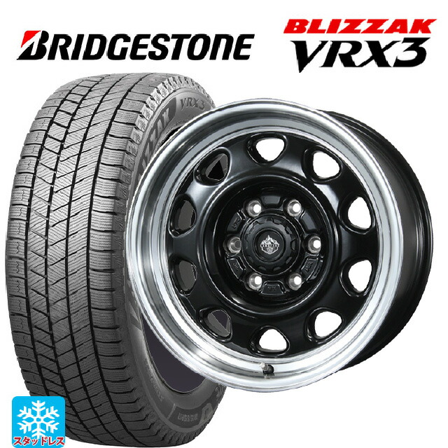 在庫有 トヨタ ランドクルーザー300(300系)用 265/65R18 114Q ブリヂストン ブリザック VRX3 正規品 # トピー ランドフット SWZ # グロスブラックリムポリッシュ 新品スタッドレスタイヤホイール 4本セット