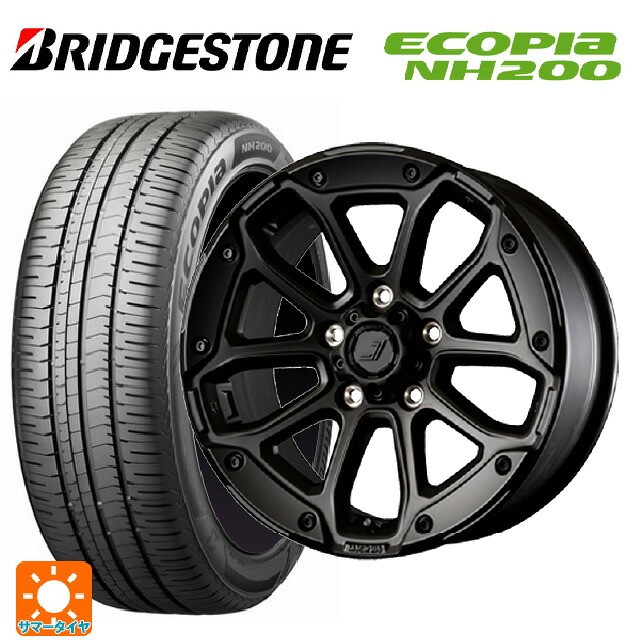 215/45R17 91W XL ブリヂストン エコピア NH200 正規品 ジェップセン MJCR216 ステルスブラック 17-8J 国産車用 サマータイヤホイール4本セット|タイヤホイール専門店コニシタイヤ