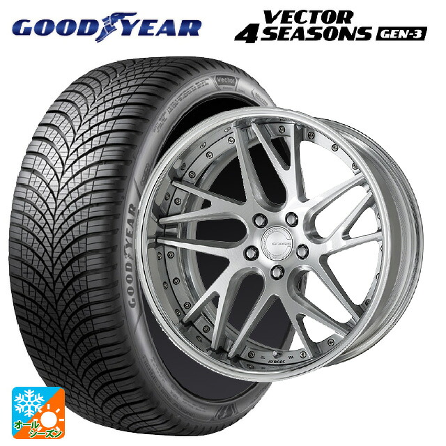 245/40R19 98Y XL グッドイヤー ベクター4シーズンズ ジェン3 ワーク グノーシス CVX BRU 19-8.5J 国産車用 オールシーズンタイヤホイール4本セット