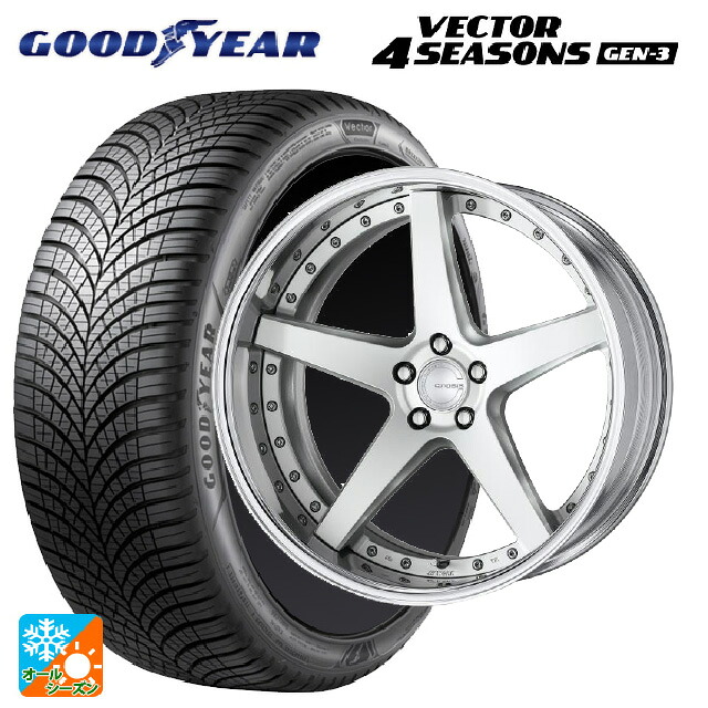 トヨタ アルファード(40系)用 225/55R19 99V グッドイヤー ベクター4シーズンズ ジェン3 ワーク グノーシス CVF MSL 新品オールシーズンタイヤホイール 4本セット｜タイヤホイール専門店コニシタイヤ