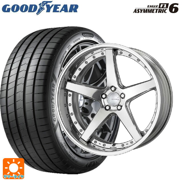 225/45R19 96W XL グッドイヤー イーグル F1 アシメトリック6 ワーク グノーシス CVF PP2 19-8J 国産車用 サマータイヤホイール4本セット