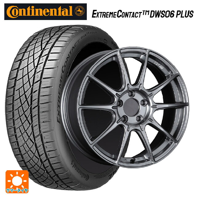 235/35R19 91Y XL コンチネンタル エクストリームコンタクト DWS06プラス 正規品 # タナベ SSR GT X01 ダークシルバー 19-8.5J 国産車用 サマータイヤホイール4本セット