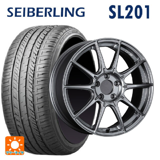 235/35R19 91W XL セイバーリング セイバーリング SL201(ブリヂストン工場生産) タナベ SSR GT X01 ダークシルバー 19-8.5J 国産車用 サマータイヤホイール4本セット|タイヤホイール専門店コニシタイヤ