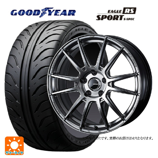 195/55R15 84V グッドイヤー イーグル RS スポーツ S-スペック ウェッズ ウェッズスポーツ SA62R PSB 15-6J 国産車用 サマータイヤホイール4本セット|タイヤホイール専門店コニシタイヤ