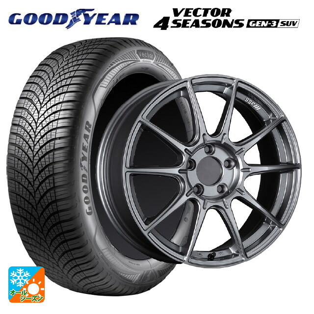 トヨタ RAV4(50系)用 225/60R18 104W XL グッドイヤー ベクター4シーズンズ ジェン3 SUV タナベ SSR GT X01 ダークシルバー 新品オールシーズンタイヤホイール 4本セット｜タイヤホイール専門店コニシタイヤ