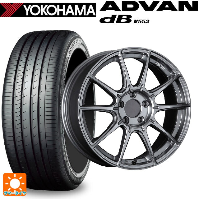 スバル レガシィアウトバック(BT系)用 225/60R18 104W XL ヨコハマ アドバンデシベル V553 正規品 タナベ SSR GT X01 ダークシルバー 新品サマータイヤホイール 4本セット|タイヤホイール専門店コニシタイヤ
