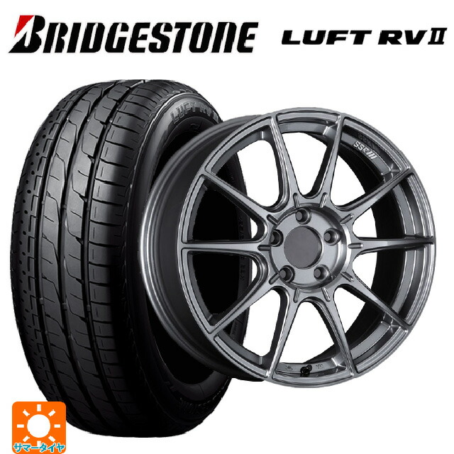 スバル レガシィアウトバック(BS系)用 225/55R18 98V ブリヂストン ルフトRV2(日本製) 正規品 # タナベ SSR GT X01 ダークシルバー 新品サマータイヤホイール 4本セット|タイヤホイール専門店コニシタイヤ