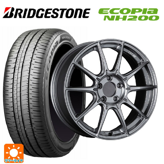225/45R18 95W XL ブリヂストン エコピア NH200 正規品 タナベ SSR GT X01 ダークシルバー 18-7.5J 国産車用 サマータイヤホイール4本セット|タイヤホイール専門店コニシタイヤ