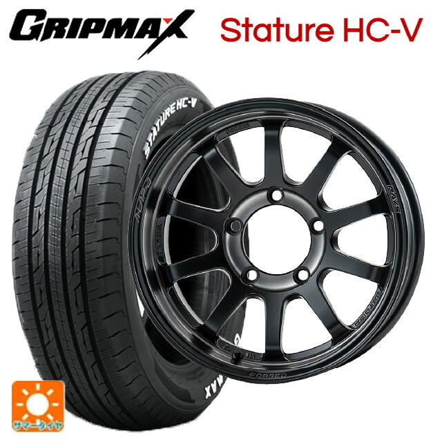 215/65R16 109/107S グリップマックス スタチャーHCV ホワイトレター レイズ A LAP J 2324 リミテッドエディション PH 16-5.5J 国産車用 サマータイヤホイール4本セット