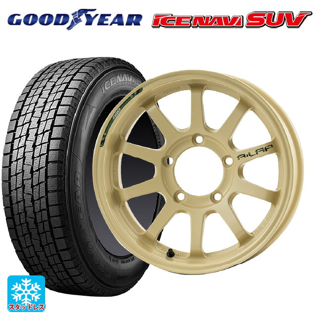 スズキ ジムニーシエラ(74系)用 225/70R16 103Q グッドイヤー アイスナビ SUV レイズ A LAP J デザートエディション MI 新品スタッドレスタイヤホイール 5本セット