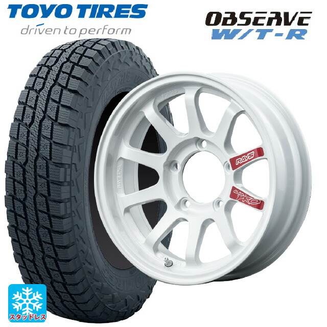 スズキ ジムニーシエラ(74系)用 225/75R16 103/100Q トーヨー オブザーブ W/T-R レイズ A LAP J プロ DW 新品スタッドレスタイヤホイール 4本セット