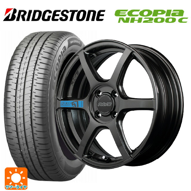 ミツビシ デリカミニ(4WD車)(B3系)用 165/65R15 81S ブリヂストン エコピア NH200C 正規品 レイズ グラムライツ 57C6 スペックｍ AXZ 新品サマータイヤホイール 4本セット