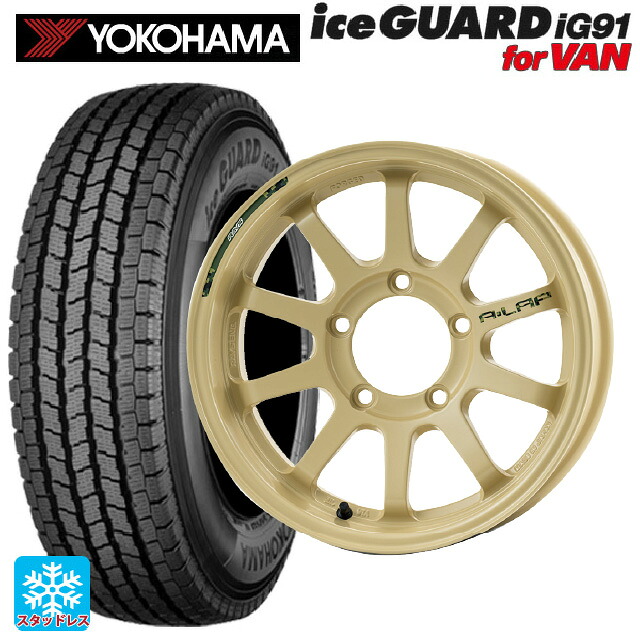 スズキ ジムニーシエラ(74系)用 225/70R16 117/115L ヨコハマ アイスガード IG91 for VAN レイズ A LAP J デザートエディション MI 新品スタッドレスタイヤホイール 4本セット|タイヤホイール専門店コニシタイヤ