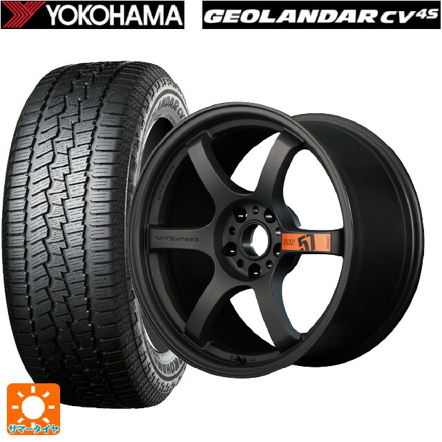 235/65R18 106V ヨコハマ ジオランダー CV G058 正規品 レイズ グラムライツ 57DR スペックD AZZ 18-8.5J 国産車用 サマータイヤホイール4本セット