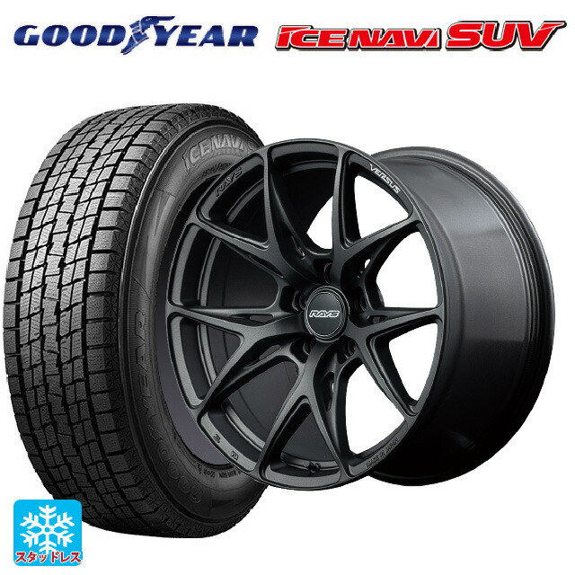 マツダ CX-80(KL5/KL3系)用 2025年製 235/60R18 107Q XL グッドイヤー アイスナビ SUV レイズ ベルサス VV21S APJ 新品スタッドレスタイヤホイール 4本セット