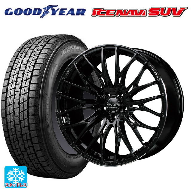 トヨタ bZ4X(11/15系)用 235/50R20 104Q グッドイヤー アイスナビ SUV # レイズ ホムラ2X10BD B9J 新品スタッドレスタイヤホイール 4本セット