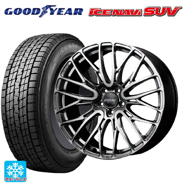 レクサス LM(TAWH15W)用 225/55R19 99Q グッドイヤー アイスナビ SUV レイズ ホムラ2X10BD QAJ 新品スタッドレスタイヤホイール 4本セット