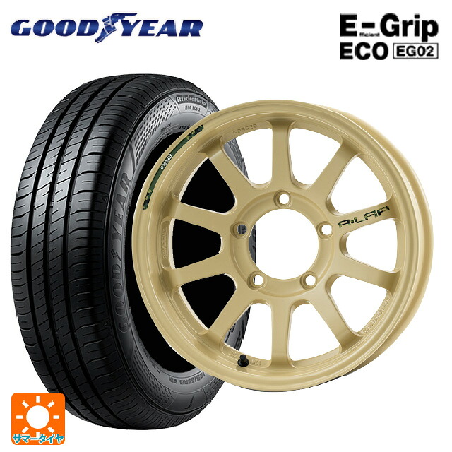215/65R16 98H グッドイヤー エフィシェントグリップ エコ EG02 レイズ A LAP J デザートエディション MI 16-5.5J 国産車用 サマータイヤホイール4本セット 125,155円