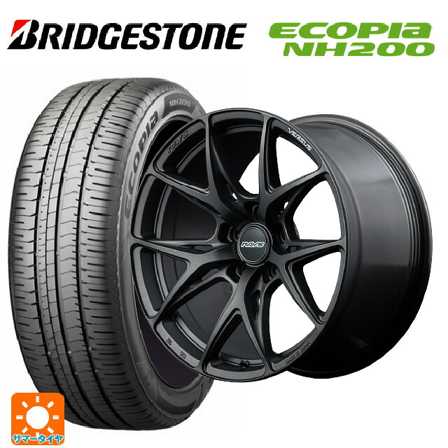 215/45R18 93W XL ブリヂストン エコピア NH200 正規品 レイズ ベルサス VV21S APJ 18-8J 国産車用 サマータイヤホイール4本セット｜タイヤホイール専門店コニシタイヤ