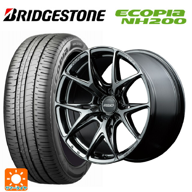 トヨタ プリウス(60系)用 195/50R19 88H ブリヂストン エコピア NH200 正規品 レイズ ベルサス VV21S YNJ 新品サマータイヤホイール 4本セット