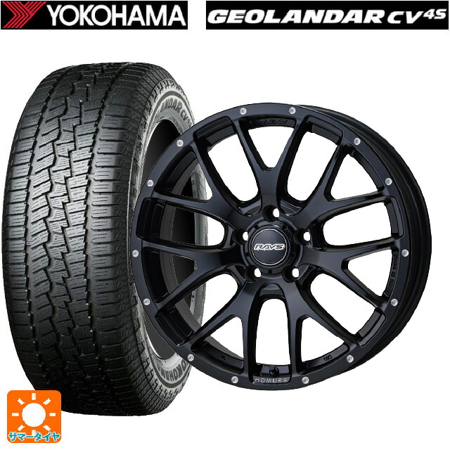 235/55R18 100V ヨコハマ ジオランダー CV G058 正規品 レイズ ホムラ 2X7FA BOL 18-7.5J 国産車用 サマータイヤホイール4本セット