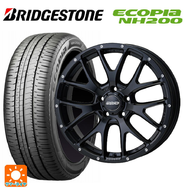 トヨタ ヴォクシー(90系)用 215/45R18 93W XL ブリヂストン エコピア NH200 正規品 レイズ ホムラ 2X7FA BOL 新品サマータイヤホイール 4本セット