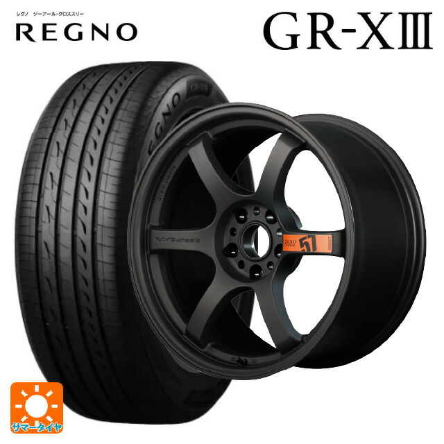 トヨタ GRカローラ(4BA-GZEA14H)用 235/40R18 95W XL ブリヂストン レグノ GR-X3 正規品 # レイズ グラムライツ 57DR スペックD AZZ 新品サマータイヤホイール 4本セット