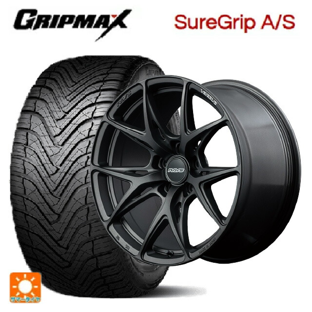 マツダ CX-80(KL5/KL3系)用 235/55R19 105W XL グリップマックス シュアグリップ A/S ブラックレター レイズ ベルサス VV21S APJ 新品オールシーズンタイヤホイール 4本セット 123,970円