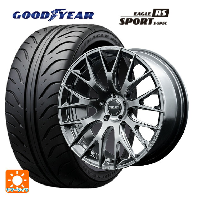 225/40R18 88W グッドイヤー イーグル RS スポーツ S-スペック レイズ ホムラ 2X9R QAJ 18-7.5J 国産車用 サマータイヤホイール4本セット 199,650円